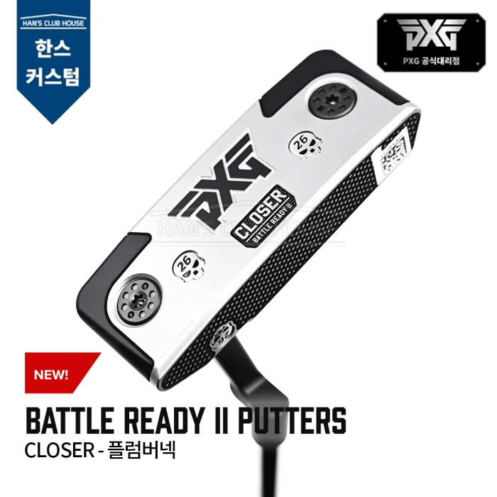 PXG BATTLE READY II 배틀레디2 클로저 플럼버넥 퍼터 CLOSER - PLUMBER NECK PUTTER [한스커스텀]