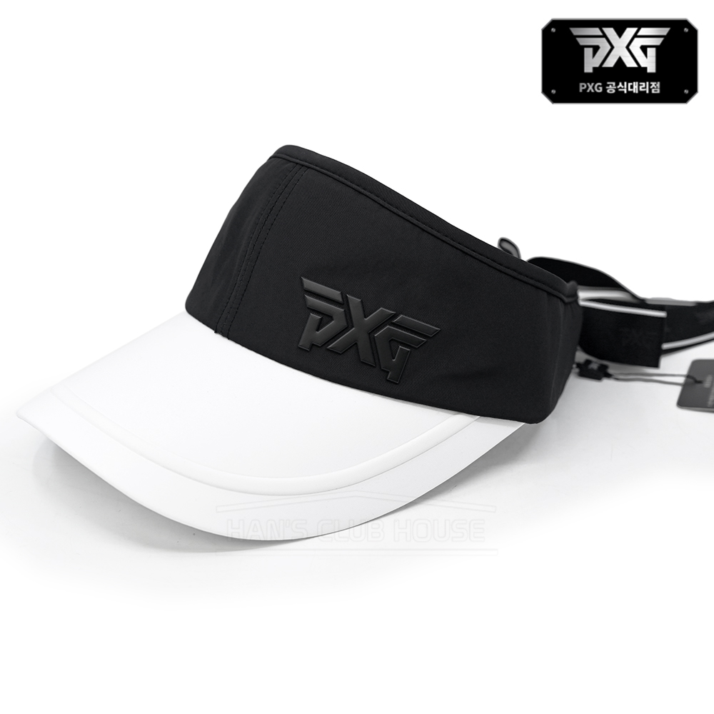 PXG 여성용 컬러 블럭 와이드 바이저 블랙