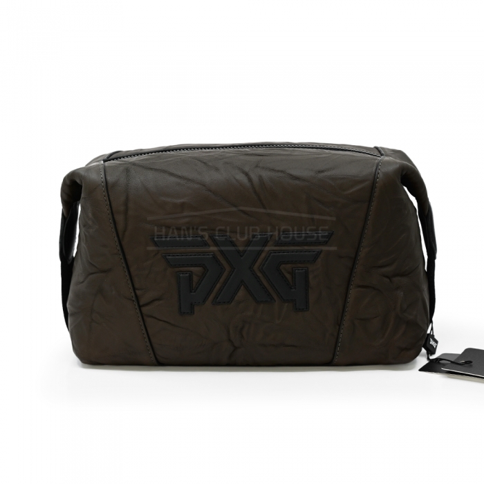 피엑스지 PXG 밀리터리 워시트 가죽 파우치 MILITARY WASHED LEATHER POUCH BROWN