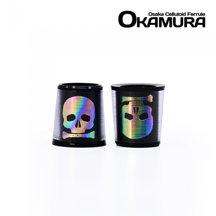 오카무라 OKAMURA Black base Skull Aurora 셀룰로이드 아이언 페럴 [HI-68-01] 