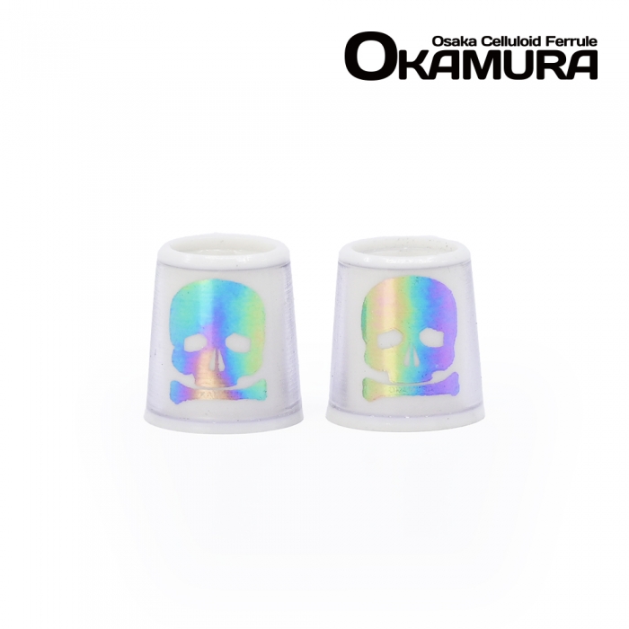 오카무라 OKAMURA White base Skull Aurora 셀룰로이드 아이언 페럴 [HI-68-02]