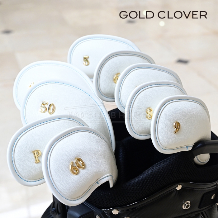 골드클로버 GOLD CLOVER 아이언 헤드커버 화이트 IRON HEAD COVER WHITE 8EA