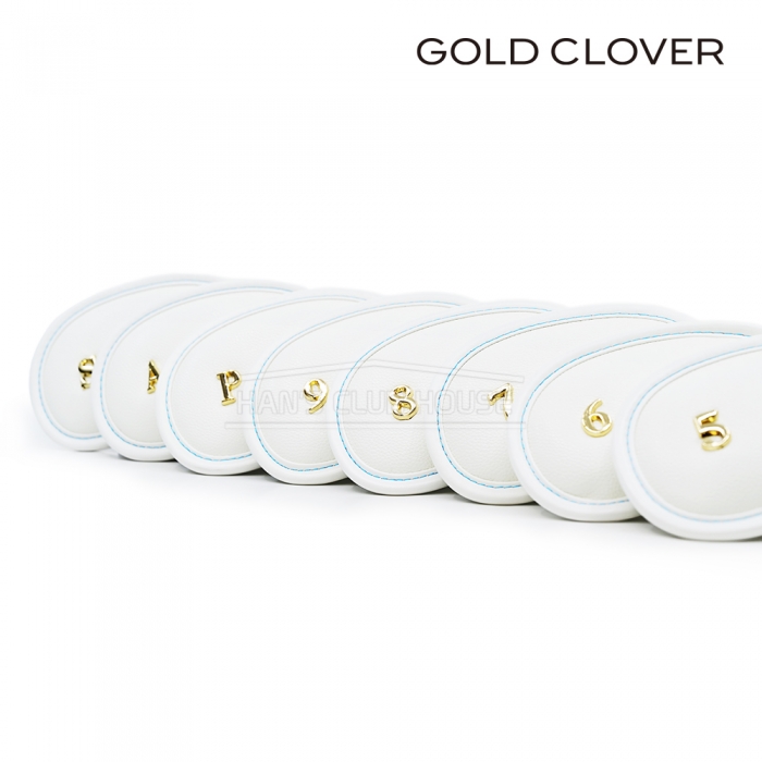 골드클로버 GOLD CLOVER 아이언 헤드커버 화이트 IRON HEAD COVER WHITE 8EA