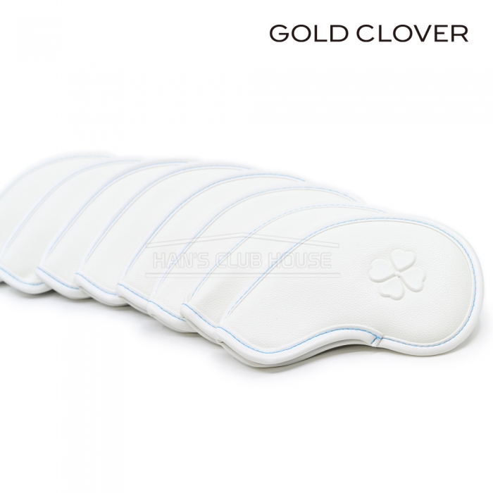 골드클로버 GOLD CLOVER 아이언 헤드커버 화이트 IRON HEAD COVER WHITE 8EA