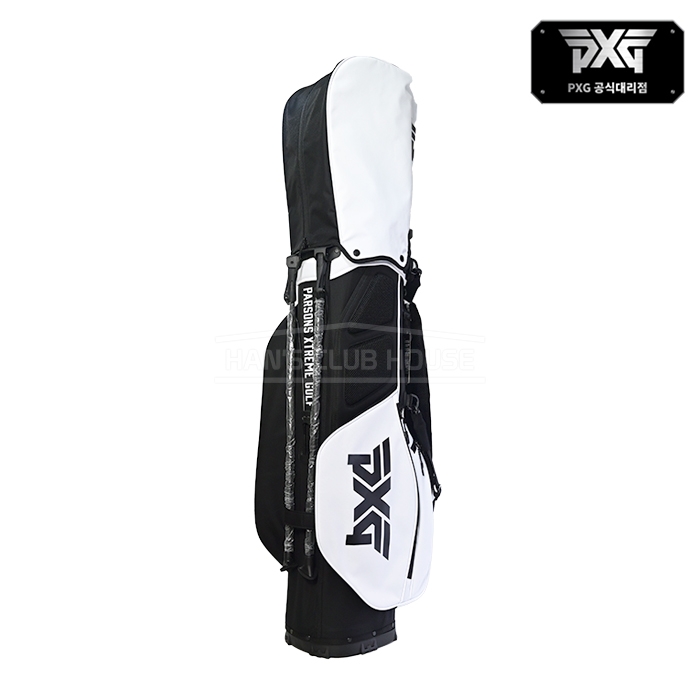 PXG 골프백 에센셜 라이트웨이트 골프스탠드백 초경량 블랙/화이트 골프백 남성용