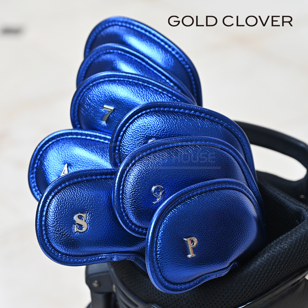 골드클로버 GOLD CLOVER 아이언 헤드커버 블루 #5-P,A,S(8EA)