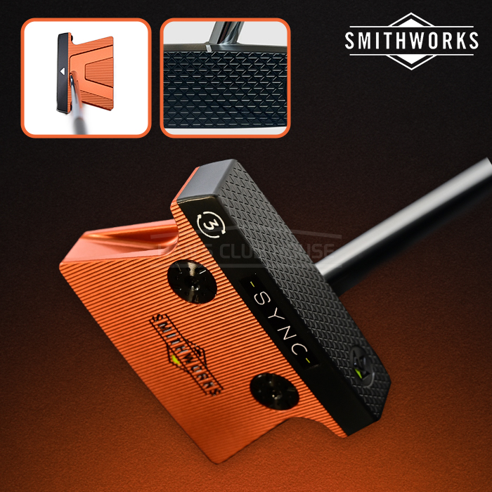 스미스웍스 SMITHWORKS 제로토크 퍼터 싱크3 시리즈 말렛 골프퍼터 스테빌리티 샤프트 색상 번트 오렌지