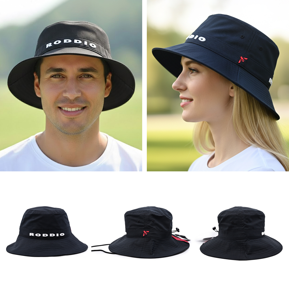 로디오 RODDIO 골프 벙거지 모자 남자 여자 버킷햇 Big Hat(L) 메쉬 색상 블랙