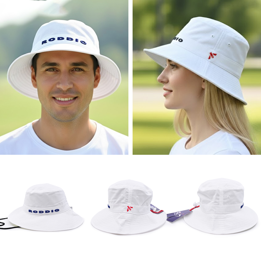 로디오 RODDIO 골프 벙거지 모자 남자 여자 버킷햇 Big Hat(L) 메쉬 색상 화이트