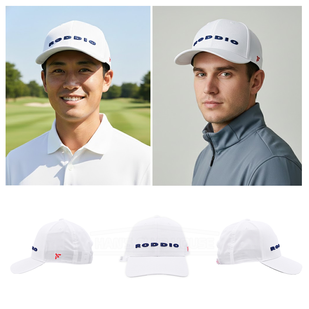 로디오 RODDIO 골프캡 남자 여자 모자 메쉬 색상 화이트