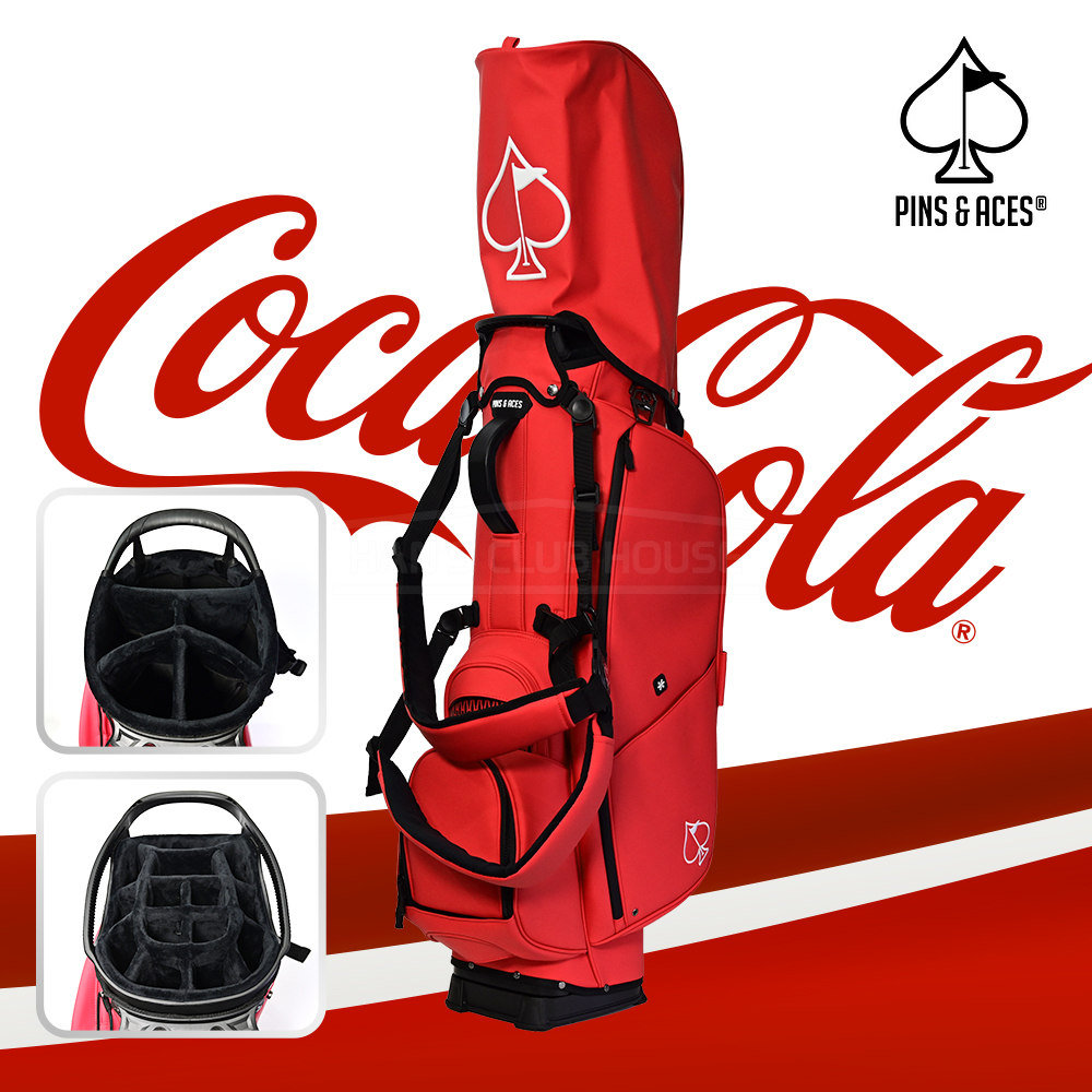 핀스앤에이스 코카콜라 콜라보 한정판 캐디백 스탠드백