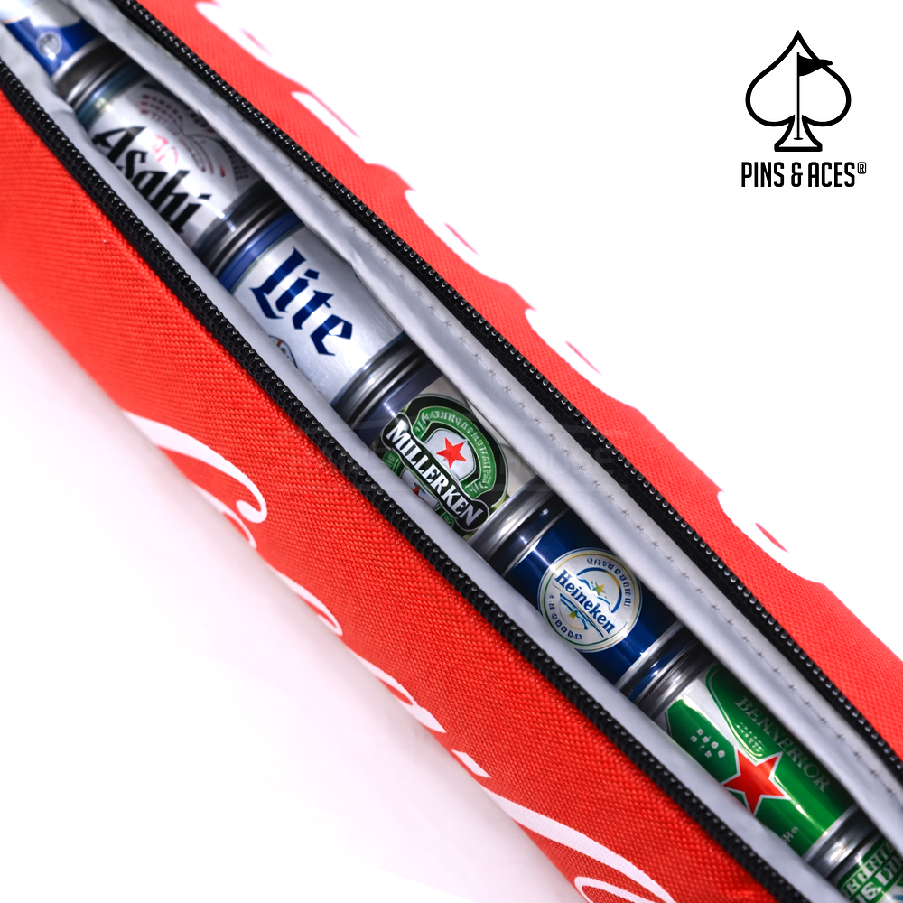 핀스앤에이스 코카콜라 콜라보 비어 슬리브 음료수납 맥주가방 골프보냉가방 보냉백 한정판