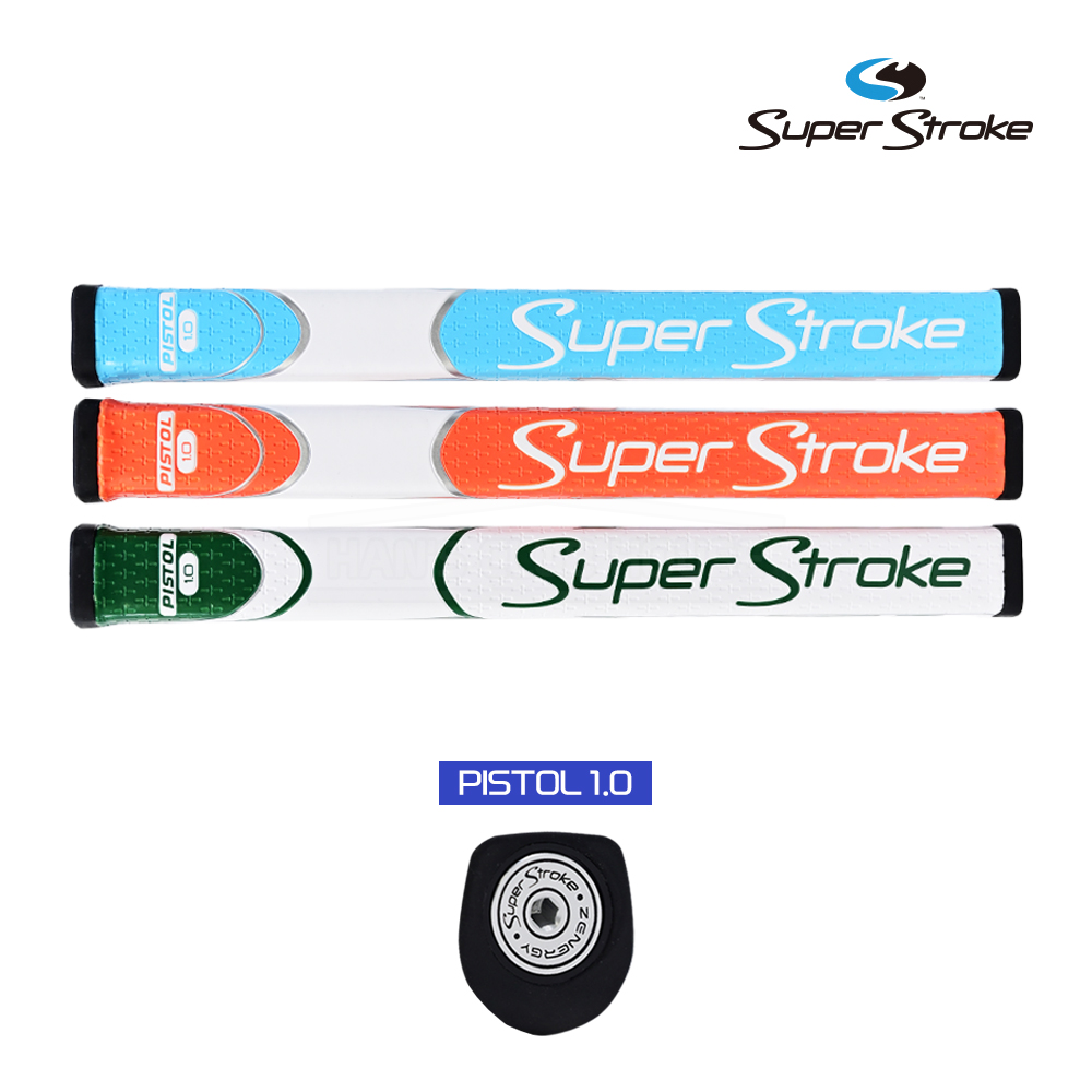 슈퍼스트로크 Zenergy Pistol 피스톨 GT 1.0 골프 퍼터 그립 교체 색상 3종