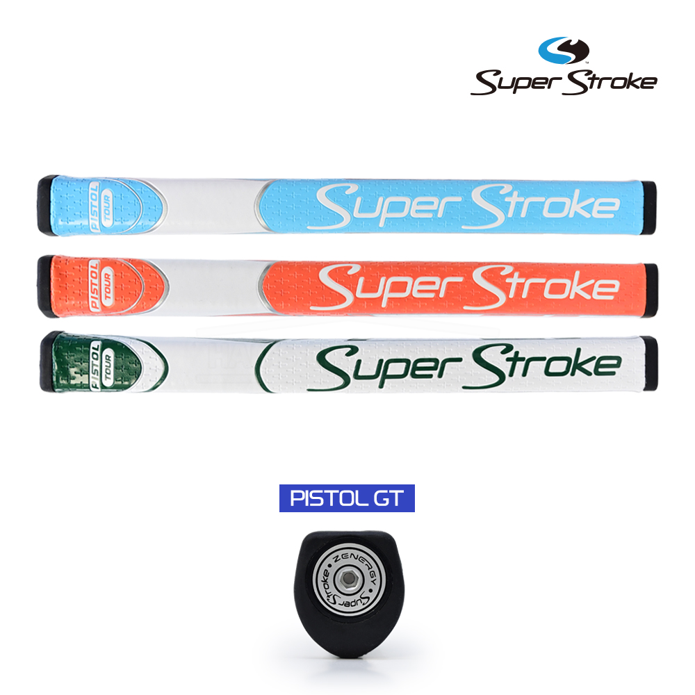 슈퍼스트로크 Zenergy Pistol 피스톨 GT 투어 골프 퍼터 그립 교체 색상 3종