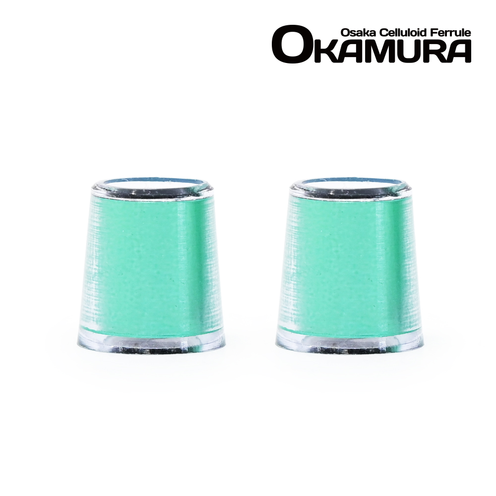 오카무라 OKAMURA 메탈릭 에메랄드 그린 셀룰로이드 아이언 페럴 [HI-09-03]&nbsp;
