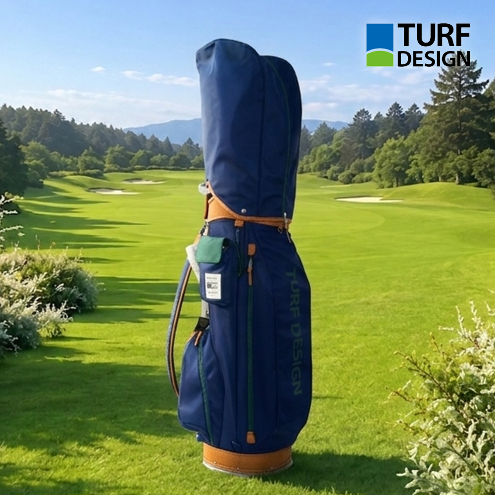 아사히골프 터프디자인 TURF DESIGN 26 경량 캐디백 네이비/그린 골프백