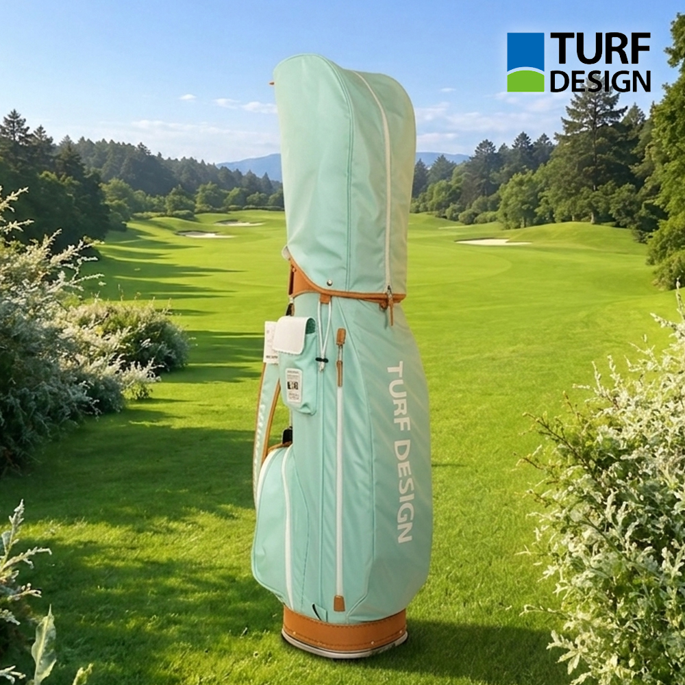 아사히골프 터프디자인 TURF DESIGN 26 경량 캐디백 민트그린/화이트 골프백