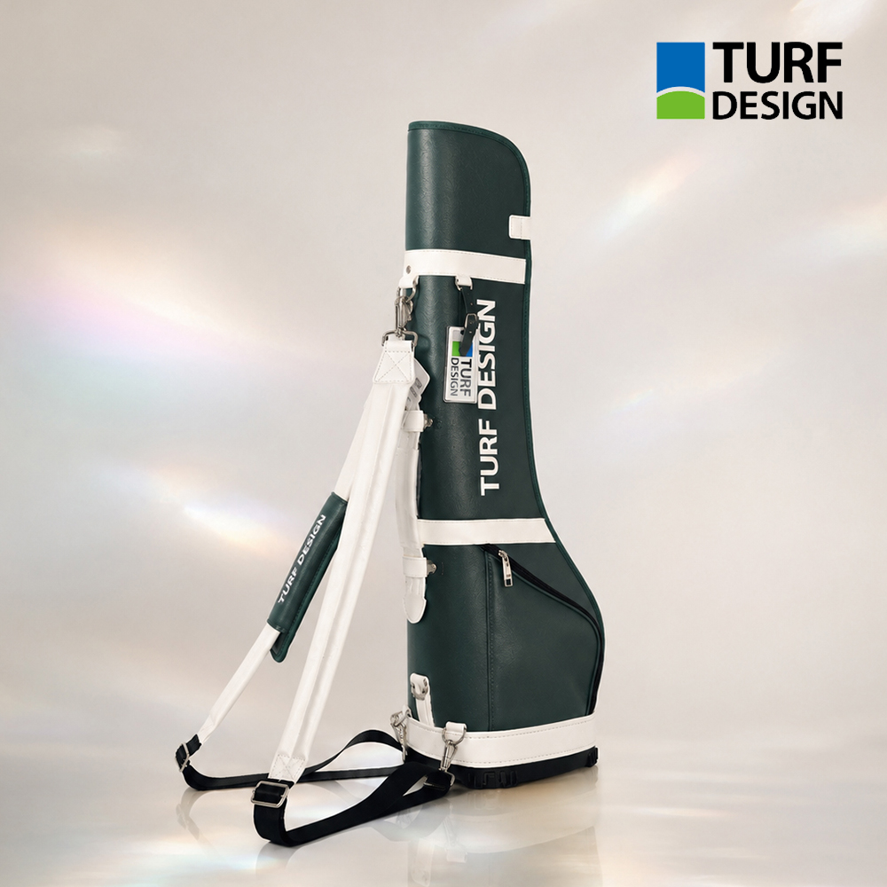 아사히골프 터프디자인 TURF DESIGN 26 미니 경량 하프백 휴대용 골프백 스탠드 색상 그린