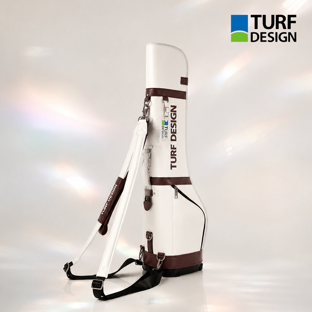 아사히골프 터프디자인 TURF DESIGN 26 미니 경량 하프백 휴대용 골프백 스탠드 색상 오프 화이트
