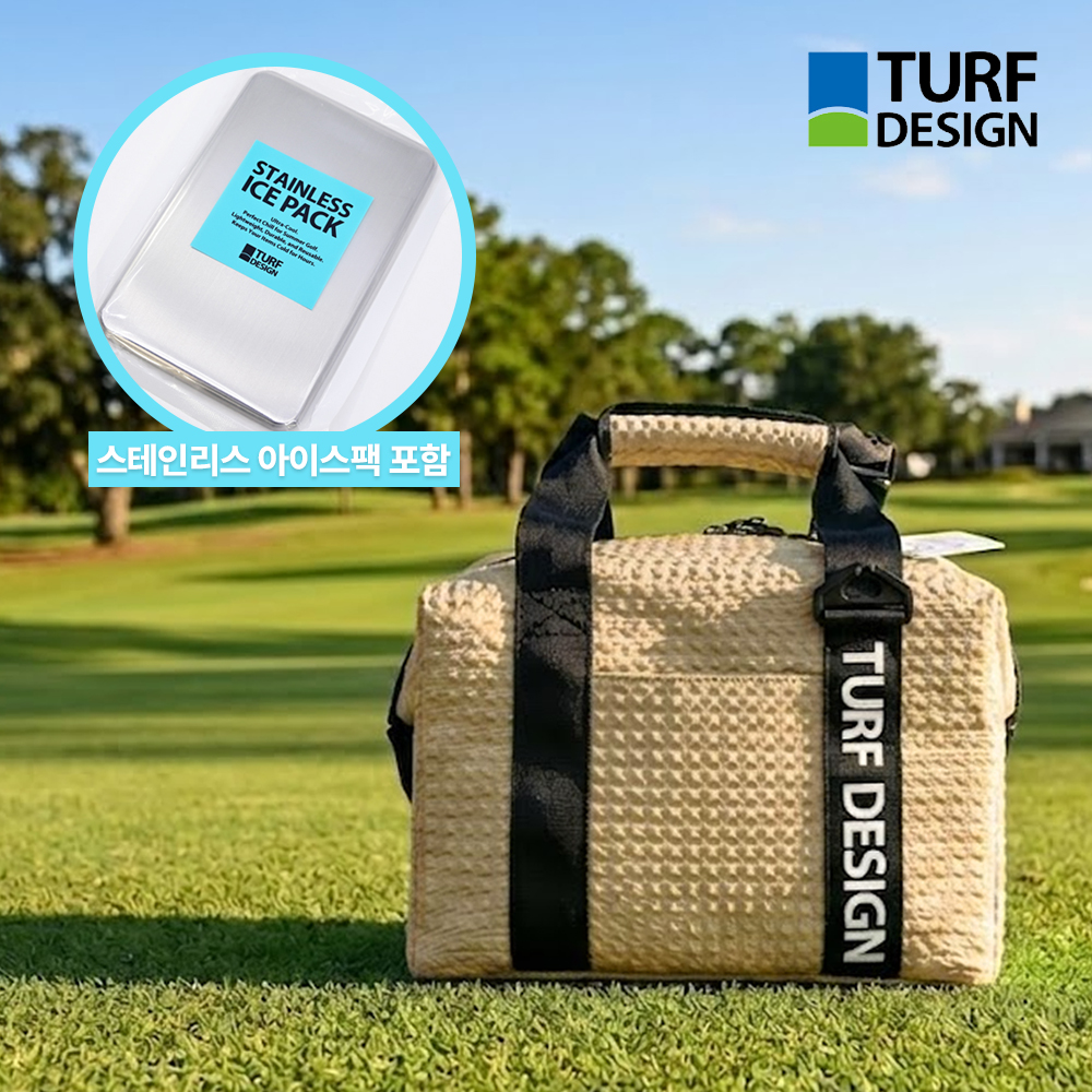 아사히골프 터프디자인 TURF DESIGN 26 골프 쿨러백 보냉백 아이스백 색상 베이지