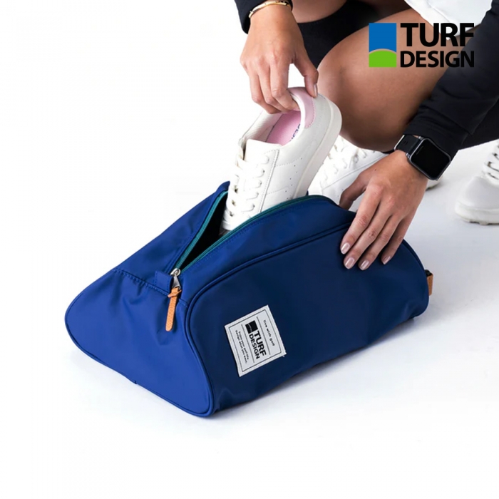 아사히골프 터프디자인 TURF DESIGN 26 골프 슈즈백 신발주머니 골프화백 케이스 네이비/그린