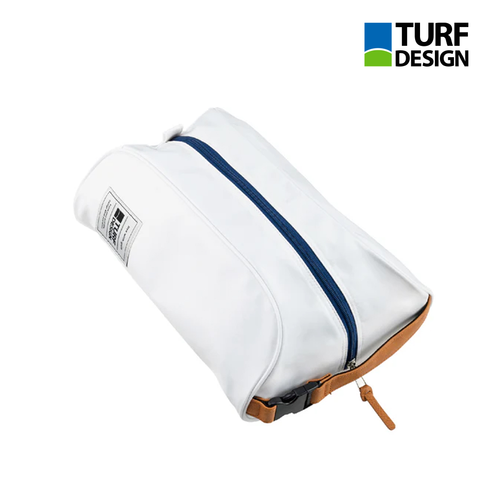 아사히골프 터프디자인 TURF DESIGN 26 골프 슈즈백 신발주머니 골프화백 케이스 화이트/네이비