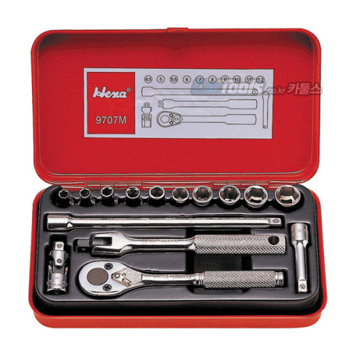 1/4" 소켓세트(15PCS)  |  1/4" Dr.Socket Set(15PCS)