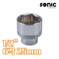 소닉 1/2인치 6각 소켓 25mm 23525