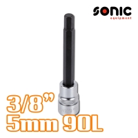 소닉 3/8인치 헤드소켓 90mmL 5mm 8249005 육각비트소켓 헥스소켓