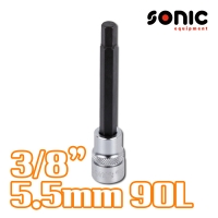 소닉 3/8인치 헤드소켓 90mmL 5.5mm 82490055 육각비트소켓 헥스소켓