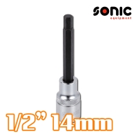 소닉 1/2인치 헤드소켓 14mm 100mmL 83410014 육각비트소켓 헥스소켓