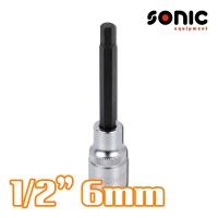 소닉 1/2인치 헤드소켓 6mm 100mmL 83410006 육각비트소켓 헥스소켓