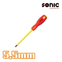 소닉 절연드라이버 5.5mm 일자드라이버 125L VDE 절연공구 16355