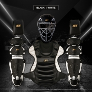 2025년 프리미엄 알로이 유소년 포수장비세트-일체형 화이트