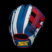 2025년형 태풍(太風) JP스페셜 에디션 내야(401패턴) 변형십자웹-블루/화이트