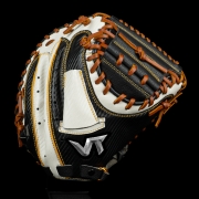 VOLT 주니어 실버라벨 포수미트 일반형-블랙/화이트/탄