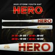 STORM 2025 주니어 배트_화이트
