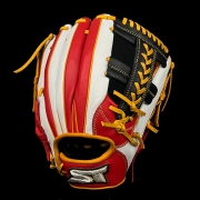 2025년 운(雲) 실버라벨 내야 변형십자웹-레드/화이트