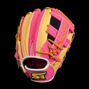 2026년 운(雲) 골드라벨 내야 변형십자웹-핑크/카멜