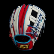 2026년 운(雲) 골드라벨 내야 변형십자웹-레드/화이트