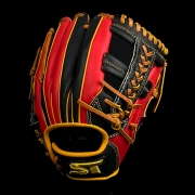 2026년 운(雲) 골드라벨 내야 변형십자웹-블랙/레드/옐로우