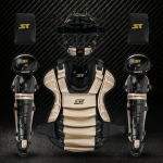 2026년 프리미엄 알로이 포수장비세트-분리형 골드/블랙