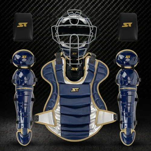 2026년 프리미엄 알로이 포수장비세트-분리형 네이비/실버