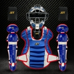 2026년 프리미엄 알로이 포수장비세트-분리형 블루/화이트