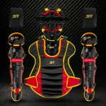 2026년 프리미엄 알로이 포수장비세트-분리형 블랙/레드