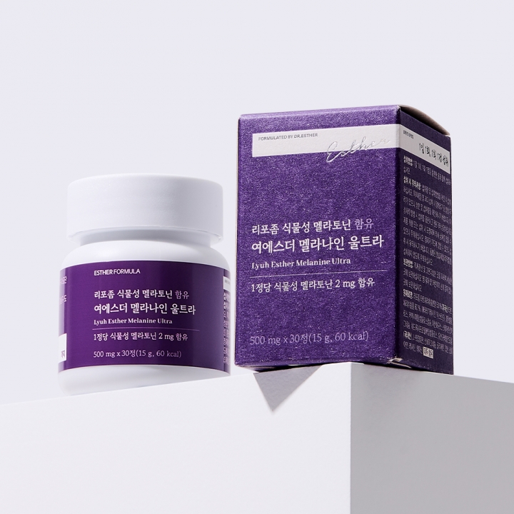 6박스 여에스더 국민영양 식물성 멜라토닌 멜라나인 & 리포좀 식물성 멜라토닌 멜라나인 울트라
