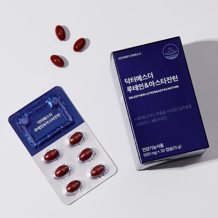 [오늘만1+1] 닥터에스더 루테인&아스타잔틴 (루테인 최대함량 20mg)