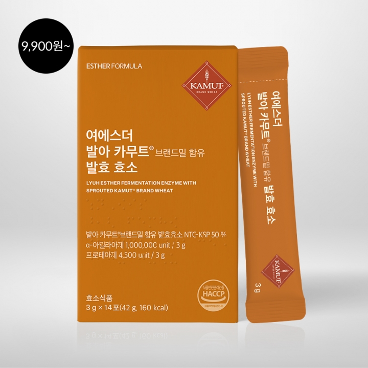 [신제품][9900원~] 여에스더 정품 발아 카무트® 함유 발효효소