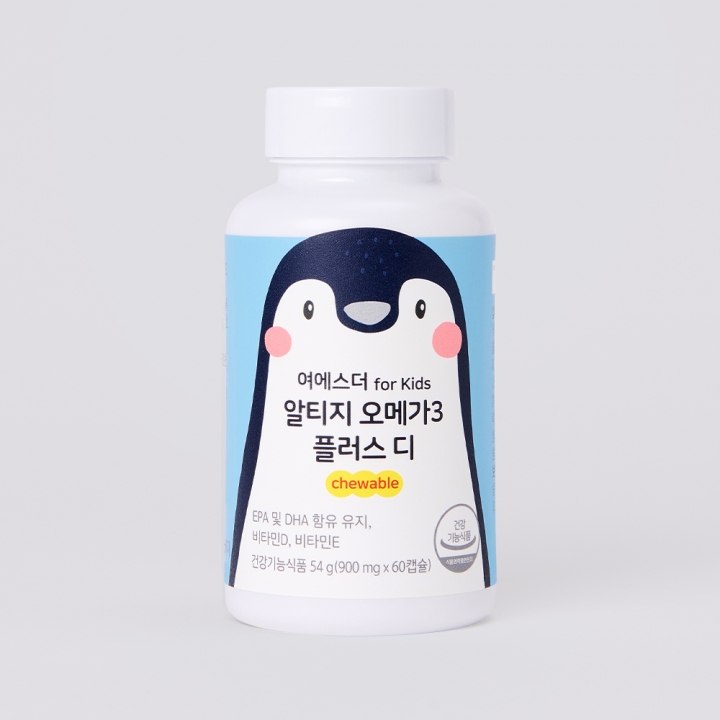 [오늘만특가] 여에스더 for Kids 알티지 오메가3 플러스 디 chewable