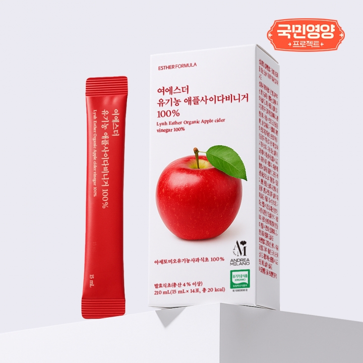 [국민영양] 여에스더 유기농 애플사이다비니거 100% (유기가공식품 인증)